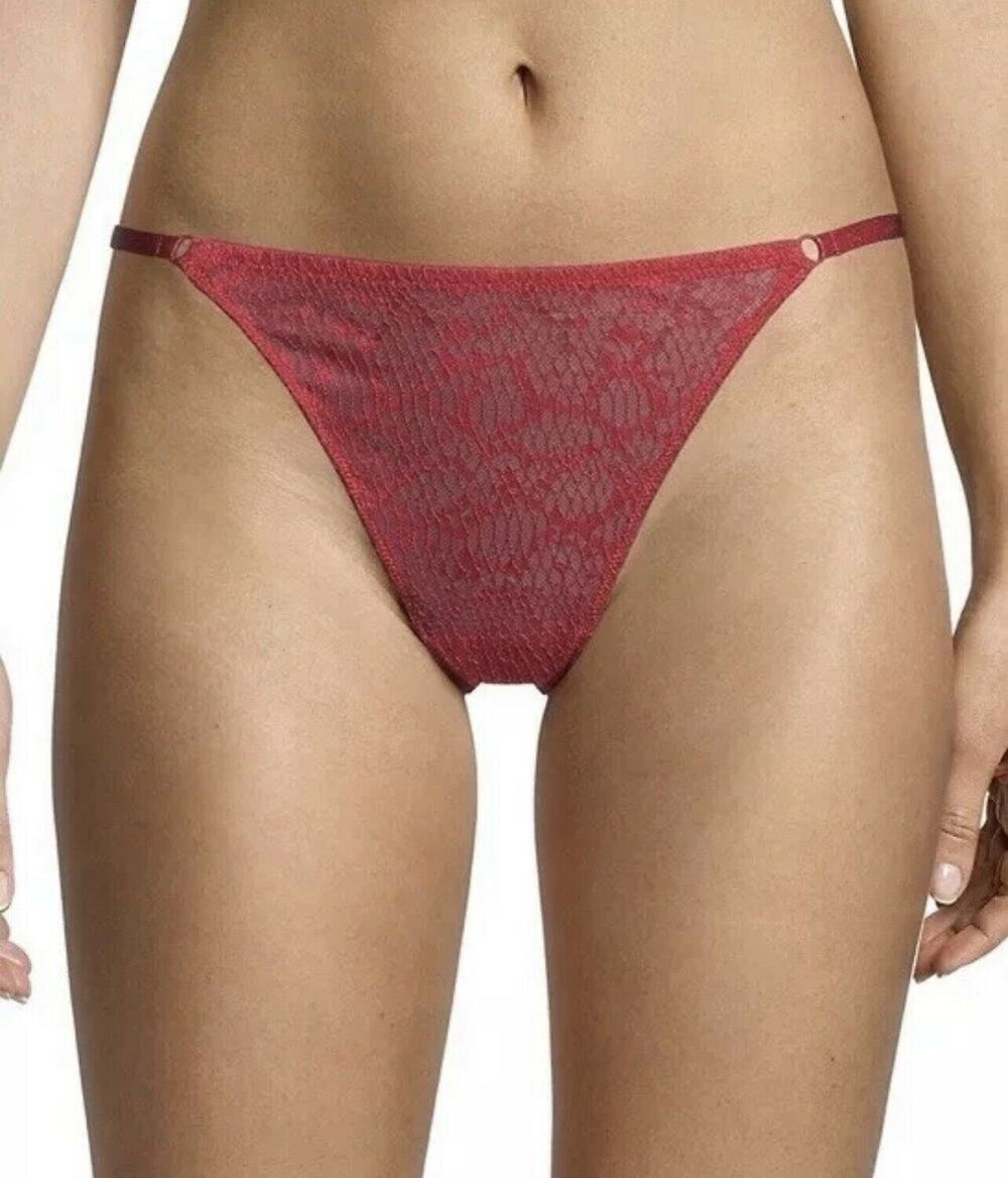 Free People Intimately Tameeka High Waisted Undie Large Underwear Panties Berry